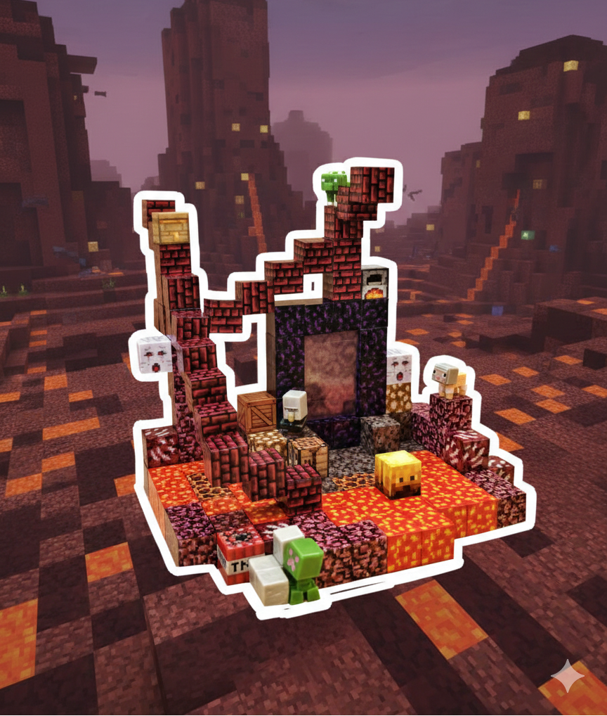 Zestaw Świat Nether - 132 szt.