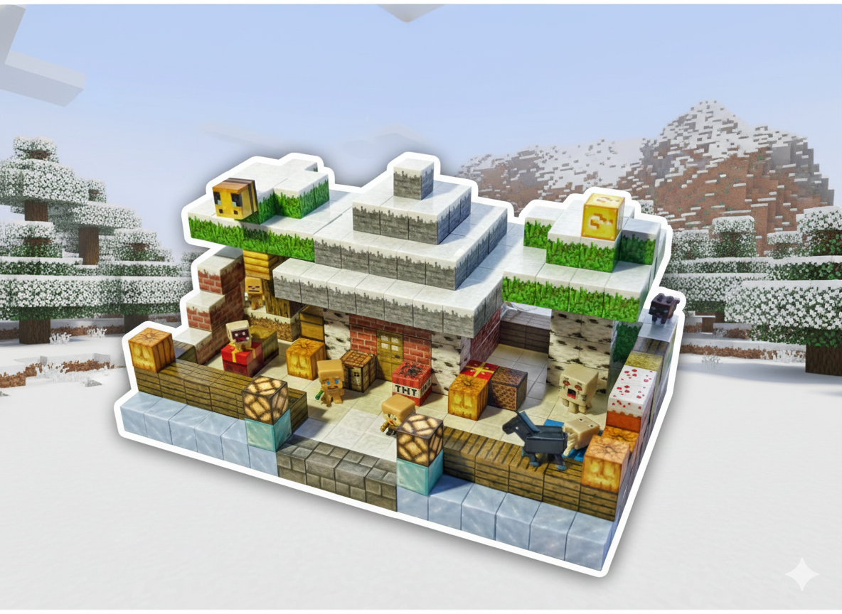 Zestaw Duży Domek Świąteczny - 448 szt.